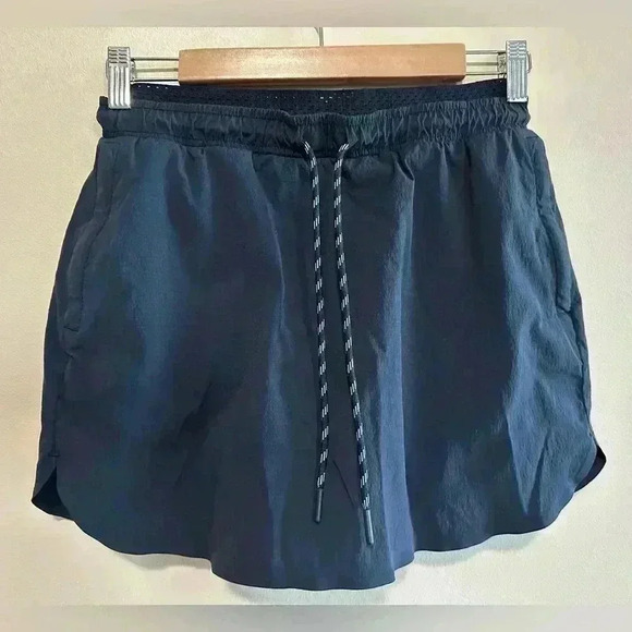 ATHLETA Trekkie Crest Tennis Golf Navy Blue Drawstring Mesh Skort - Size 2 - Picture 2 of 10